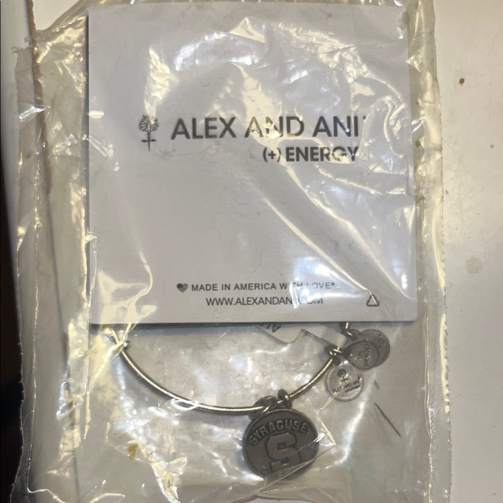 Alex and Ani Silver Syracuse Charm Bracelet